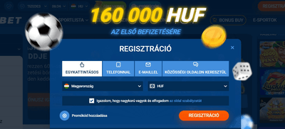 Új fiók regisztráció